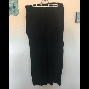 Comfy draw string pin striped pants.